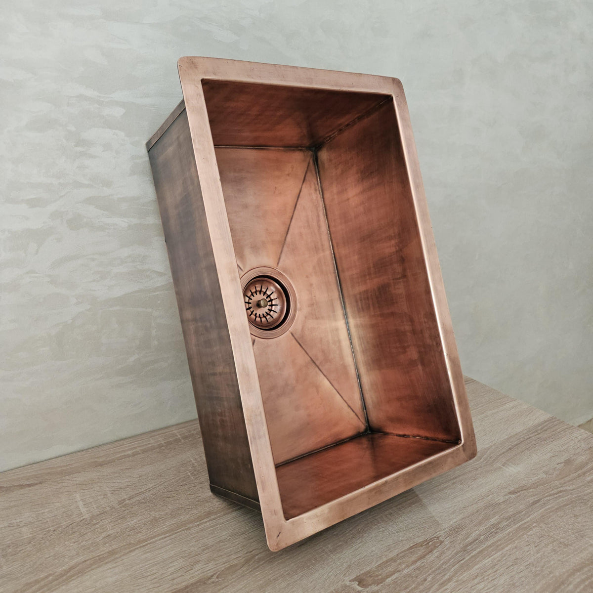 Handmade Solid Copper Kitchen Sink