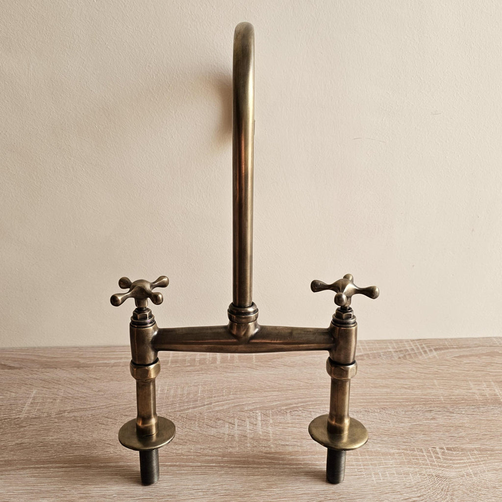 Antique Brass Bridge Faucet