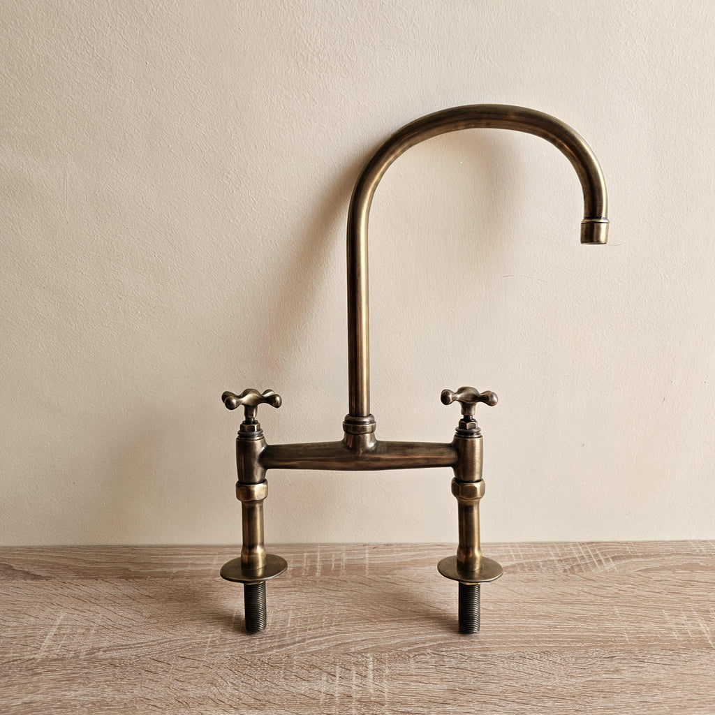 Antique Brass Bridge Faucet
