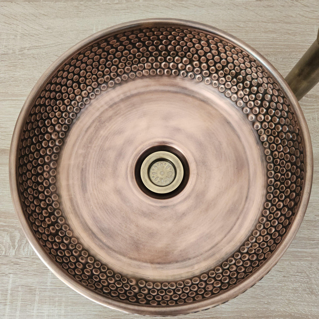Copper wash basin