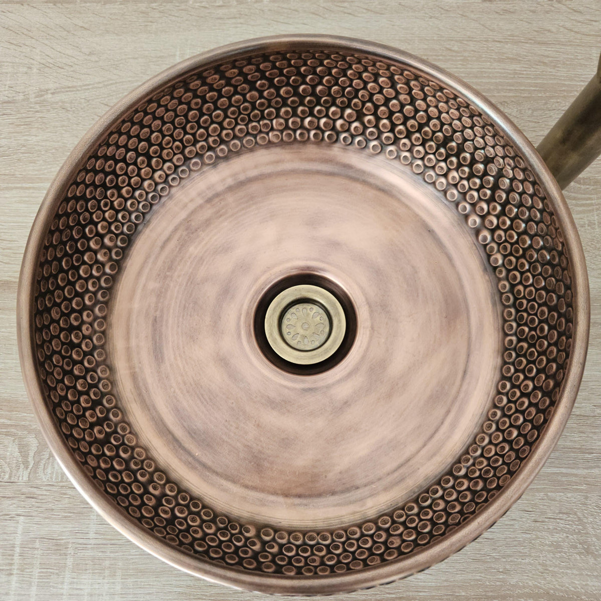 Copper wash basin