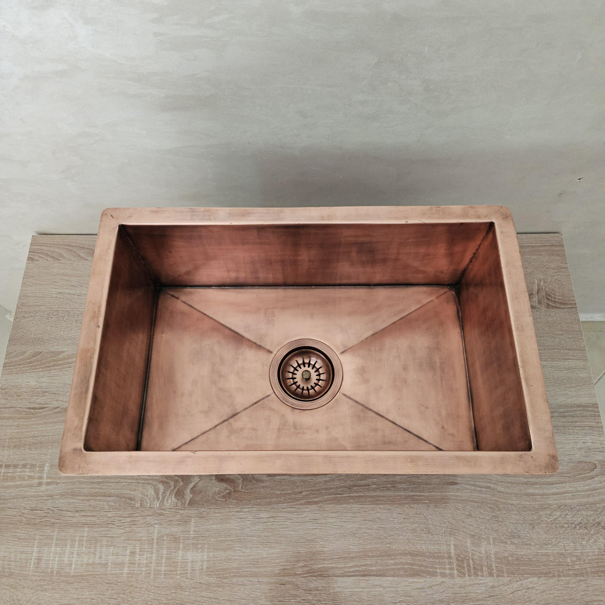 Handmade Solid Copper Kitchen Sink