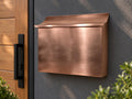 LARGE FLUSH MOUNT Copper Mailbox Wall mount mailbox Solid copper mailbox Hand crafted Mailbox Letter box,Classic mailbox
