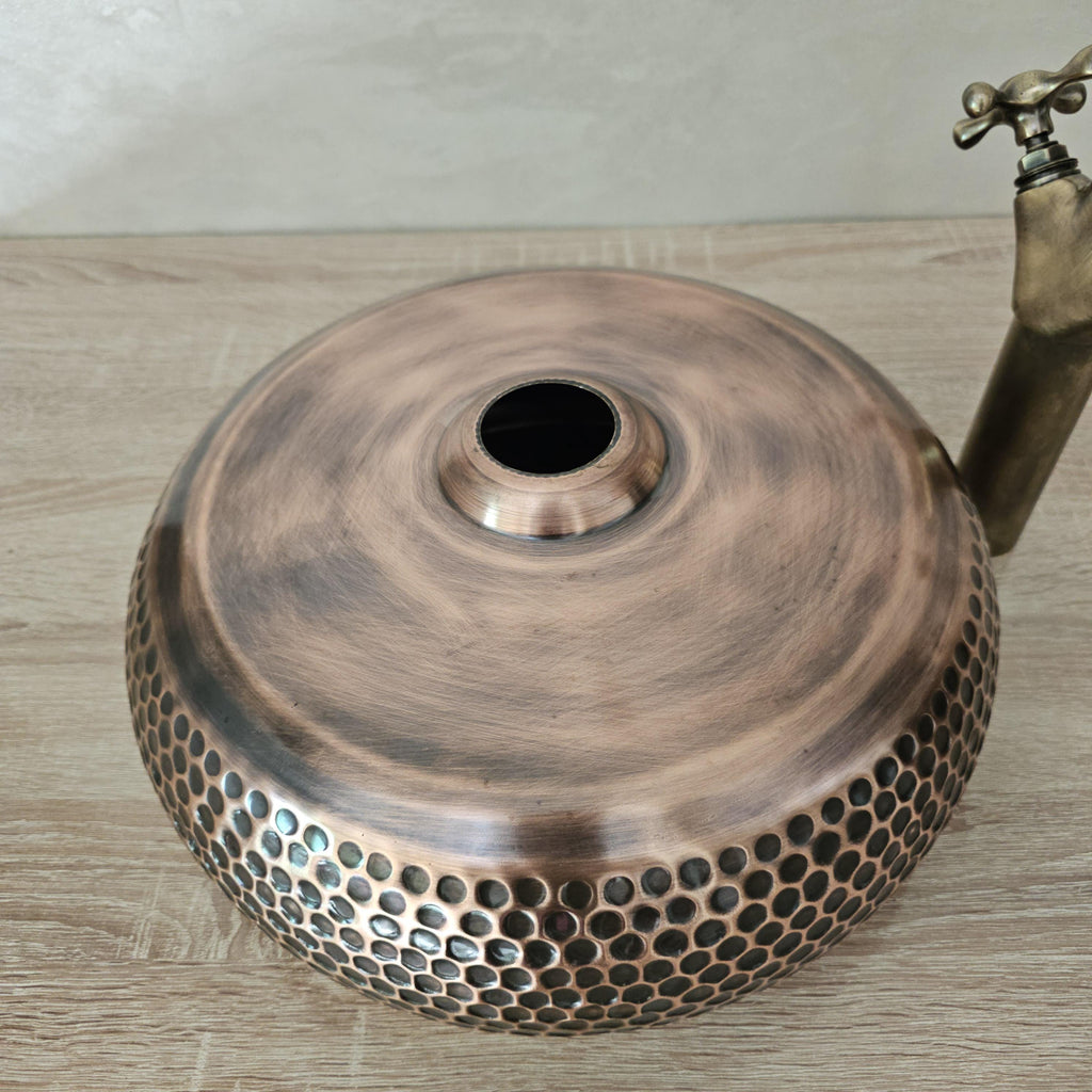 Copper wash basin