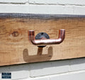 Copper Pipe Double Hook - Coat /Hat /Towel Hooks - Rustic / Industrial / Vintage - 22mm Thick Copper Pipe